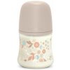 SUAVINEX | Dojčenská fľaša WONDERLAND 150ml FYZIOL PRŮTOK S - LIBERTY RUŽOVÁ