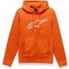 Mikina AGELESS II FLEECE, ALPINESTARS (oranžová/biela, veľ. M)
