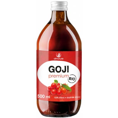 Allnature Goji Kustovnice čínská 100% Bio šťáva 0,5 l