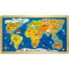 Small Foot Vkladacie puzzle jednoduchá veľká mapa sveta
