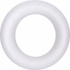 Polystyrénový prstenec s plochou základňou biely 25 cm