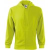 MALFINI TRENDY ZIPPER 410 / Celozapínacia klokanka s kapucňou - limetková XL