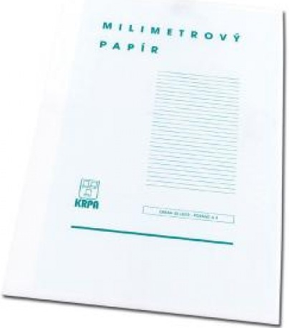 Milimetrový papier A4 50 listov