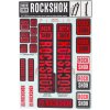 Rockshox nálepky 30/32mm OXY red MY18 SID/REBA/REVELATION PRE-2018 /SEKTOR/RECON/XC32/
