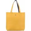 Veľká dámska kožená kabelka, nákupná taška, žlto modrá Wojewodzic 31731/CD19/09