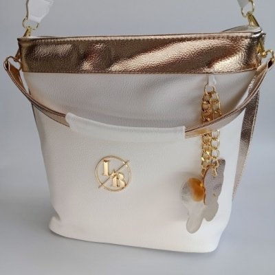 Dámska bielo-zlatá kabelka na rameno DESTINY od 55 € - Heureka.sk