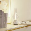 Lindby LED dobíjacia stolová lampa Maxentius, krémová, sklo, stmievač - 10020088