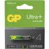 GP BATERIE GP Alkalická batéria ULTRA PLUS AAA (LR03) - 4ks 1013124000