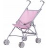 TO-MA Lily SWEET PINK and GREY Kočík pre bábiky Skladací dáždnik
