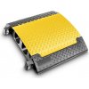 Čierno-žltý plastový káblový most s vekom DEFENDER Ultra L - dĺžka 70 cm, šírka 78,3 cm, výška 13,9 cm