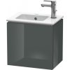 Duravit L-Cube skrinka 42x29.4x40 cm závesná kúpeľňová skrinka pod umývadlo sivá LC6272L8383