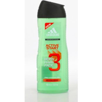 Adidas 3 Active Start Men sprchový gél 400 ml