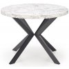 Halmar PERONI rozkladací stôl biely mramor - čierny