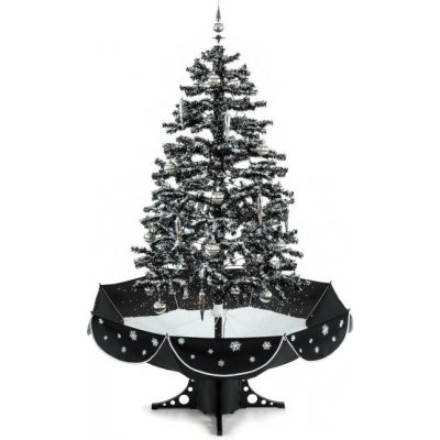 OneConcept Everwhite vianočný stromček simulácia sneženia 180 cm čierny