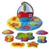Playgro Plávajúce puzzle do vane