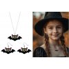 SADA ŠPERKOV NETOPIERE 2 KUSY DOPLNOK KOSTÝM OZDOBA HALLOWEEN