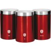 Dózy na potraviny 3 ks Berlingerhaus Metallic Line Burgundy BH-1343