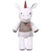 BabyOno Plyšová hračka s hrkálkou Jednorožec, 60 cm - biely