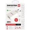 SWISSTEN SÍŤOVÝ ADAPTÉR SMART IC, CE 2x USB 2,1 A POWER BÍLÝ + DATOVÝ KABEL SWISSTEN USB / MICRO USB 1,2 M 22051000
