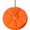 BPP Plastová okrúhla hojdačka - kvet Flower swing, oranžový