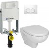 GEBERIT KOMBIFIXBasic vr. bieleho tlačidla DELTA 21 + WC JIKA LYRA PLUS + SEDADLO duraplastu 110.100.00.1 21BI LY6