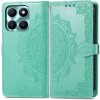 Peňaženkové puzdro Embossing Pattern Mandala Flower zelené – Honor X6a