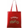 Moto trike - Taška bavlnená - 42 x 38 cm ( Červená )
