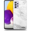 Picasee silikónový čierny obal pre Samsung Galaxy A72 A725F - White marble