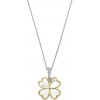 TI SENTO náhrdelník štvorlístok s perleťou 6821MW