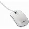 GEMBIRD myš MUS-4B-06-WS, drátová, optická, USB, bílá/ stříbrná MUS-4B-06-WS