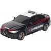 RE.EL Toys RC auto Alfa Romeo Giulia Quadrifoglio Carabinieri 1:18, 2,4 GHz (2183)