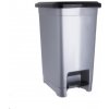 Dunya Odpadkový kôš plast 25 l sivý