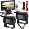 2x INFRAČERVENÁ CÚVACIA KAMERA 12V 24V 18 DIOD TIR BUS MONITOR 7 PALCOV 5,80M