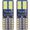 Žiarovky 8 SMD 2835 LED T10 (W5W) 12V biela CAN-BUS krátka