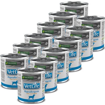 Farmina Vet Life dog hypoallergenic fish & potato konzerva 12 x 300 g