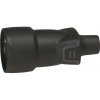 Gumová zásuvka 2P+E IP44 čierna 16A/250V