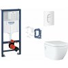 Grohe Rapid SL Set predstenovej inštalácie, klozetu, dosky SoftClose, tlačidla Arena Cosmopolitan a súpravy na vhadzovanie tabliet, alpská biela SANI11BB3152-GR