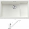Blanco SUBLINE 700 U Level biela + kôš z nerezu 523456 + Blanco DARAS biela 517724