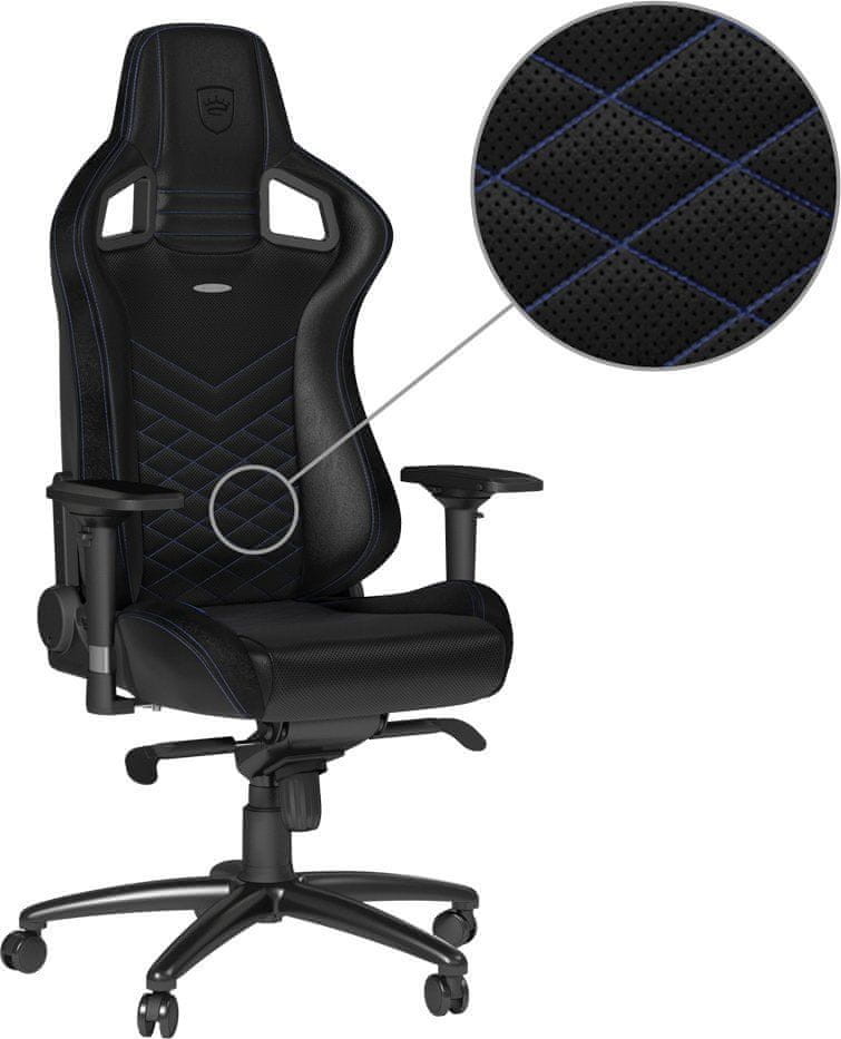 Noblechairs EPIC, čierna/modrá NBL-PU-BLU-002