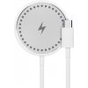 AppleMix Bezdrôtová nabíjačka MAXLIFE MXWC-05 MagSafe comp. / Qi 15W - biela