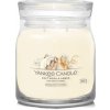 Yankee Candle Aromatická sviečka Signature sklo stredná Soft Wool & Amber 368 g