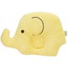 Detský vankúšik - v tvare sloníka ( 18,5 x 25 cm) - farba žltá