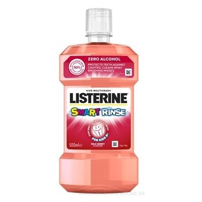 LISTERINE Smart Rinse Mild Berry ústna voda 1x500 ml