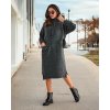 Resti Women's long sweater dress čierna | šedá UNIV Resti 5905842876743