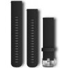 Remienok Garmin Quick Release 20mm, silikónový čierny, strieborná pracka (010-12561-02)