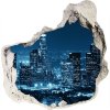 Fototapeta diera na stenu 3D Los angeles v noci 75x75 cm