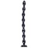Analconda Snake Beads dlhé čierne vinylové análne dildo 49 x 3 5 cm