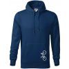 Bicykel na výšku - Mikina pánska Cape s kapucňou - 4XL ( Polnočná modrá )