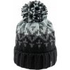 Zimná pletená čiapka Finmark, WINTER HAT čierna,sivá,biela, UNI