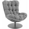 di volio záhradné kreslo otočné Salo šedý